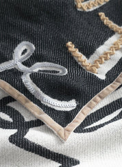 Dreieckstuch mit LOVE-Motiven - BLK2 - Schwarz