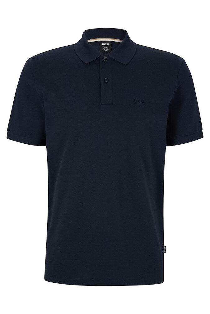 Poloshirt aus Baumwolle - 404-Dark Blue - Blau