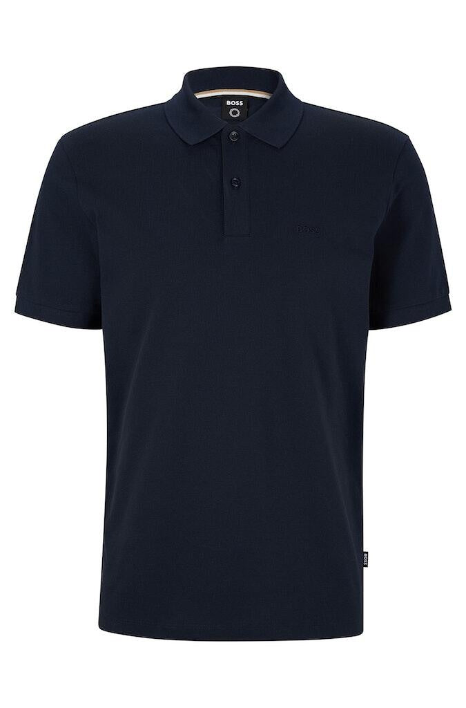 Poloshirt aus Baumwolle - 404-Dark Blue - Blau