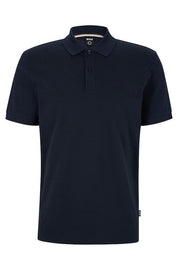 Poloshirt aus Baumwolle - 404-Dark Blue - Blau