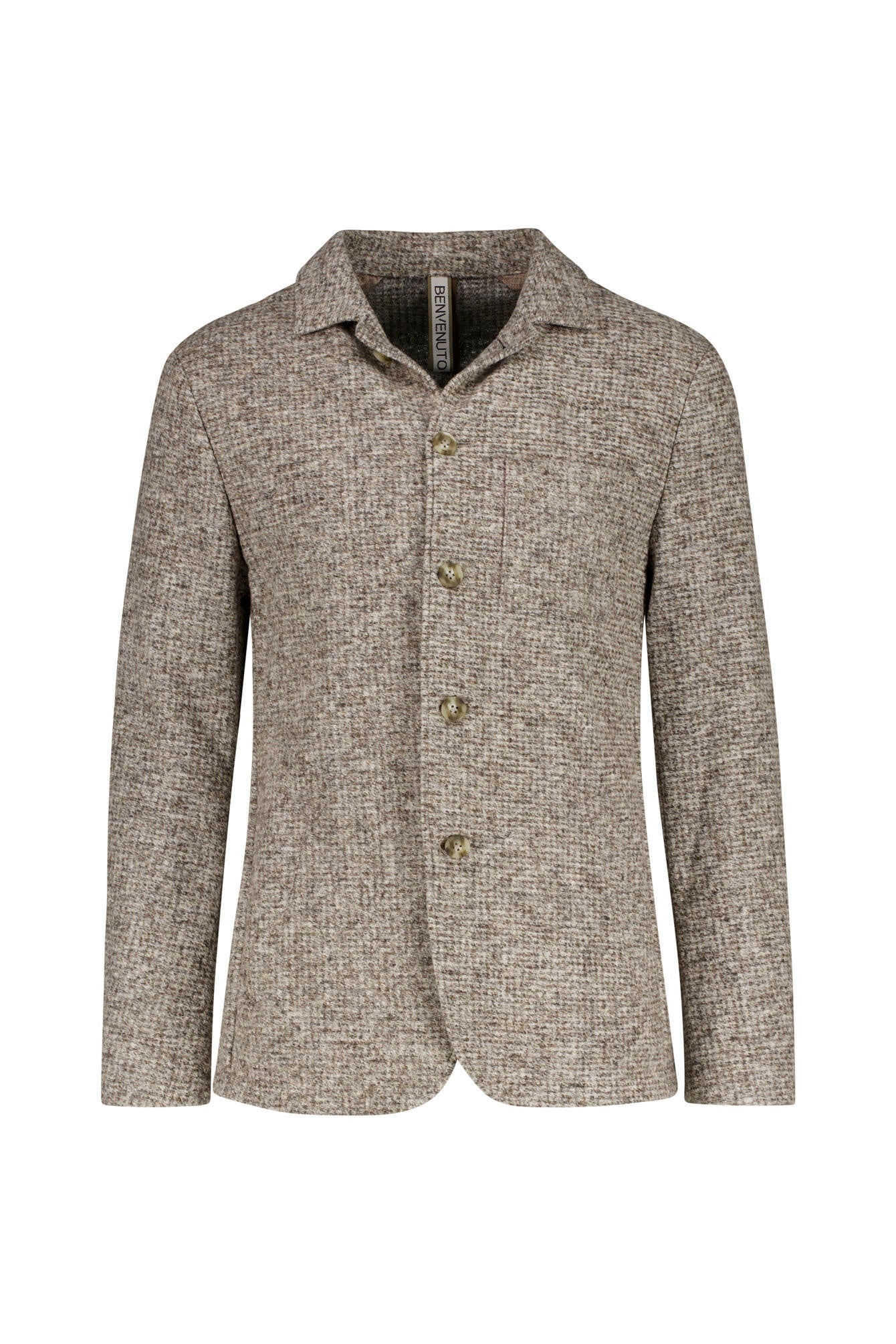 Overshirt LORETTO aus Schurwollmix - 0420-taupe - Beige