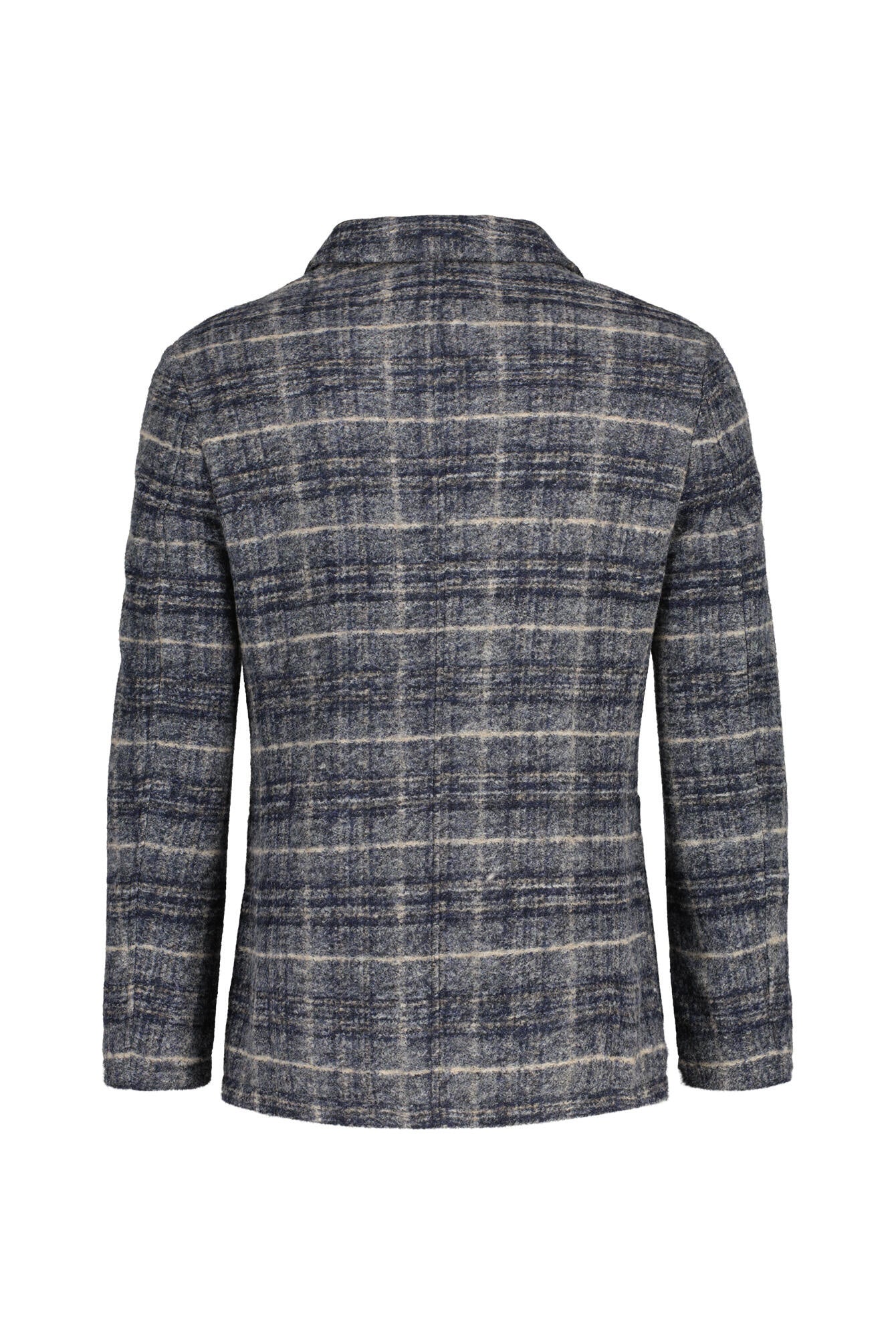 Overshirt aus Wollmix - 0615-blue - Blau