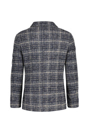 Overshirt aus Wollmix - 0615-blue - Blau