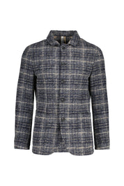 Overshirt aus Wollmix - 0615-blue - Blau