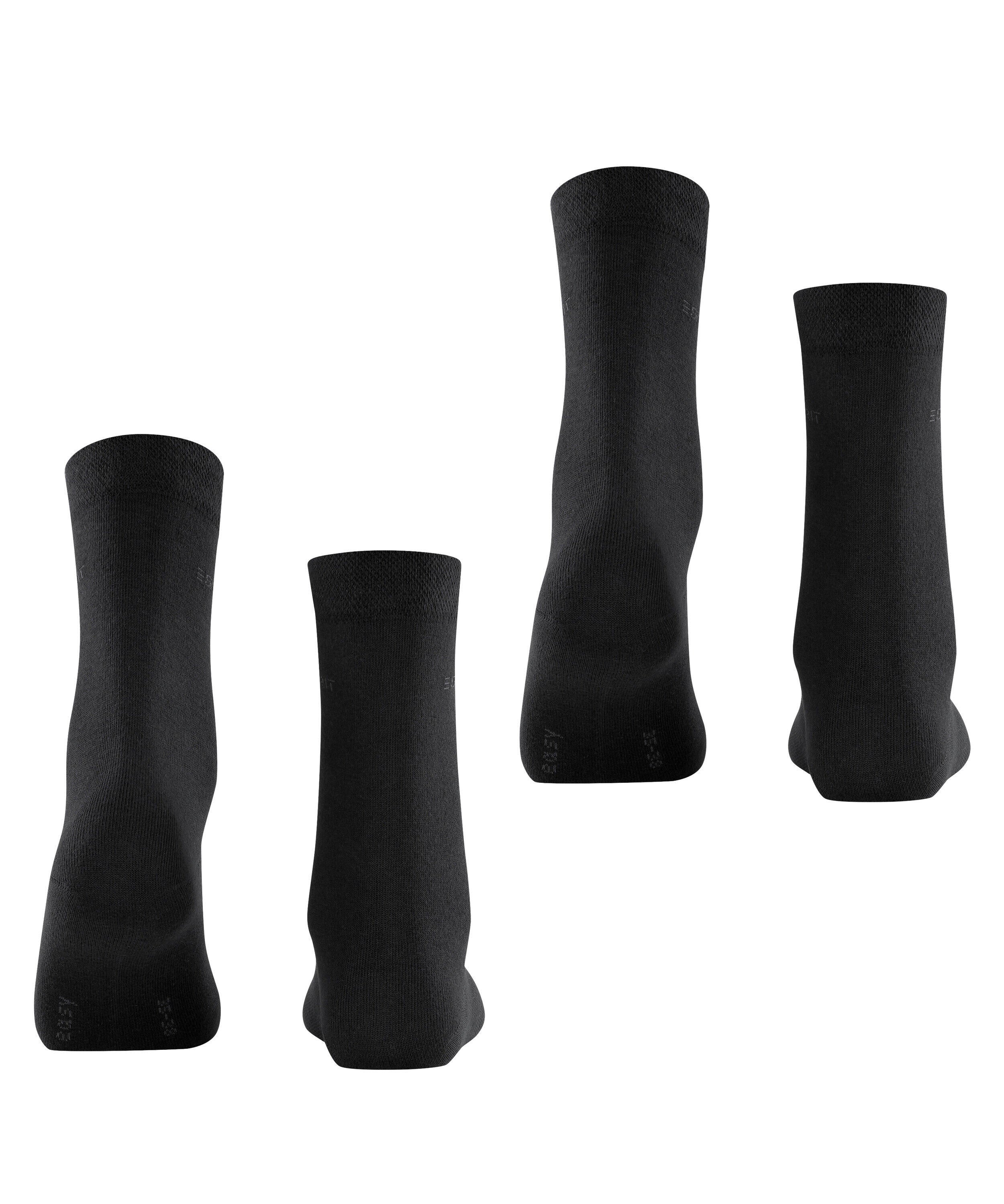 2er-Pack Socken - 3000 black - Schwarz