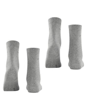 2er-Pack Socken - 3390 light greymel. - Grau