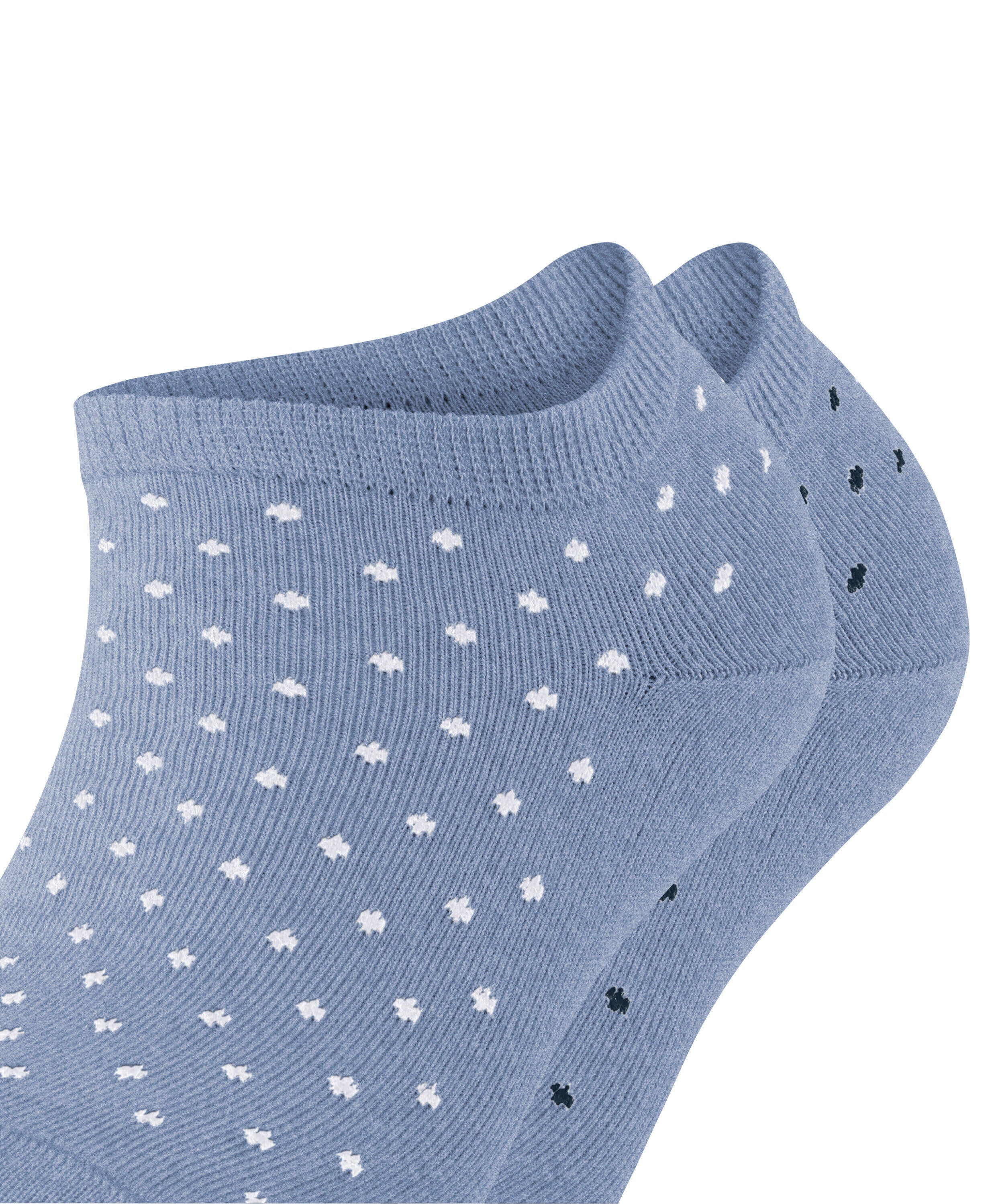 2er-Pack Gepunktete Sneakersocken - 6458 jeans - Blau