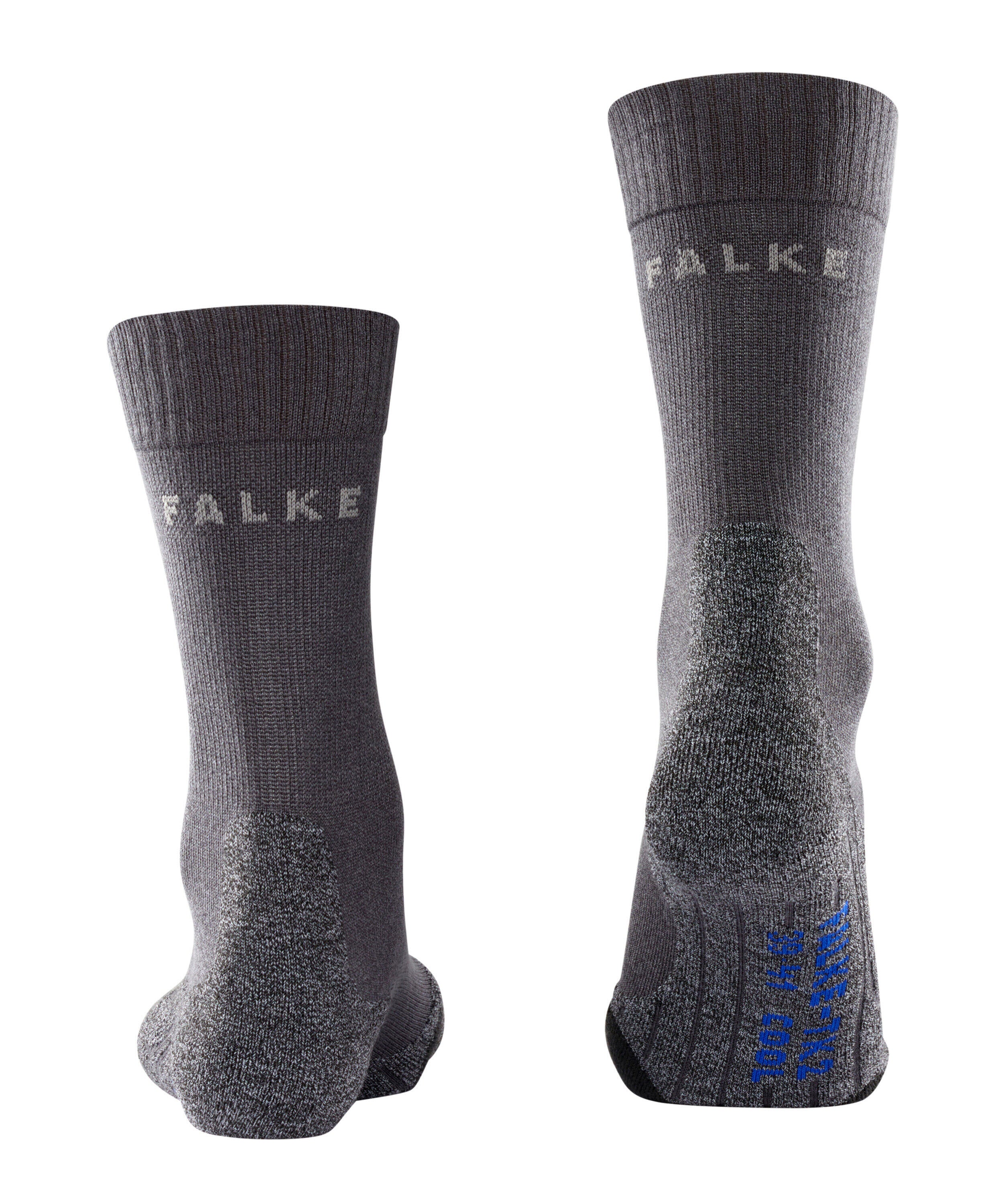 Trekking-Socken TK2 cool - 3180 asphalt mel. - Grau