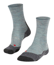 Stricksocken aus Schurwollmix - 6333 smoke blue - Grau