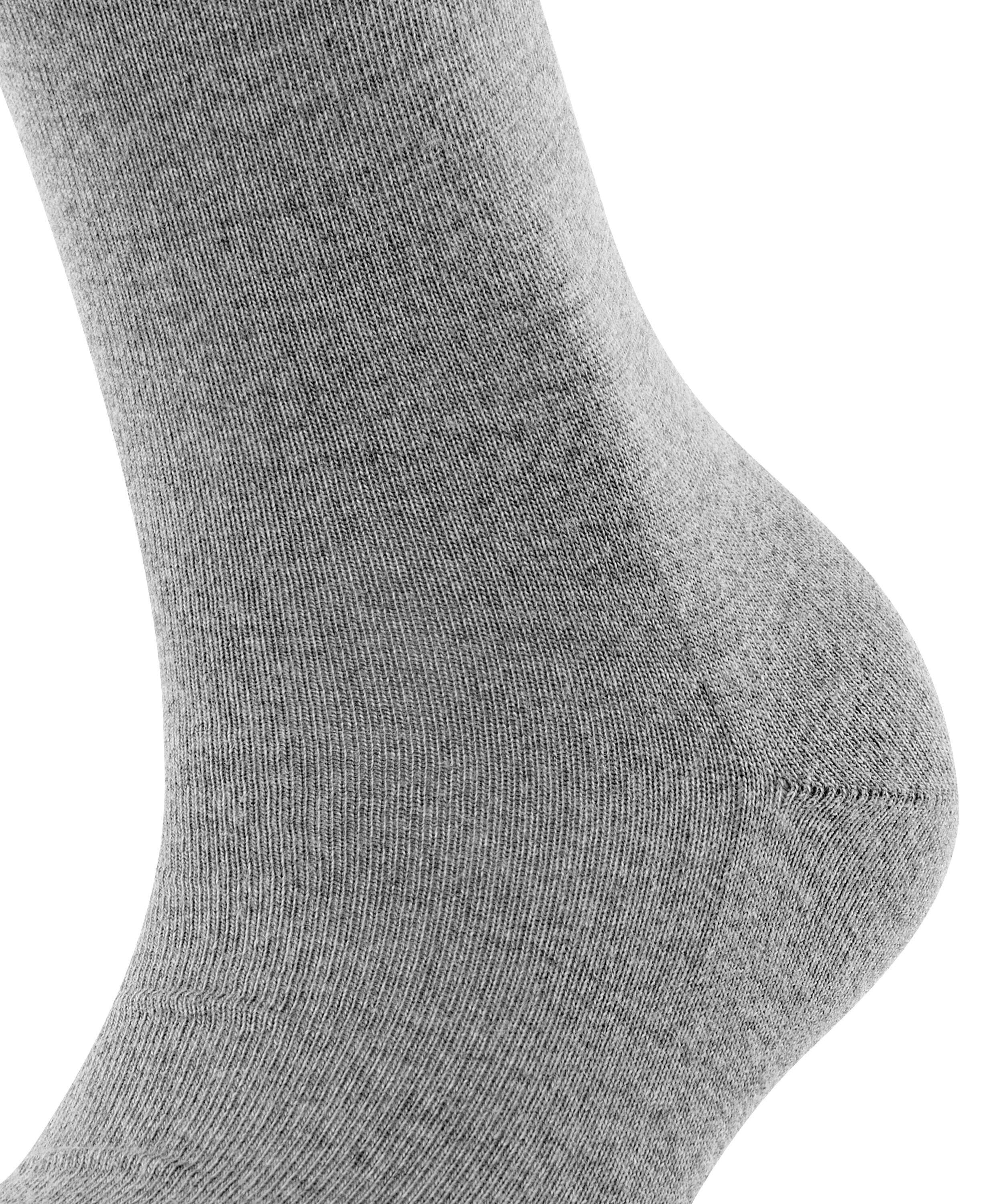 Socken aus Merinowolle-Mix - 3830 light grey mel. - Grau