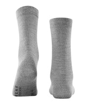 Socken aus Merinowolle-Mix - 3830 light grey mel. - Grau