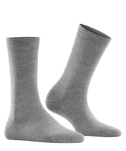 Socken aus Merinowolle-Mix - 3830 light grey mel. - Grau