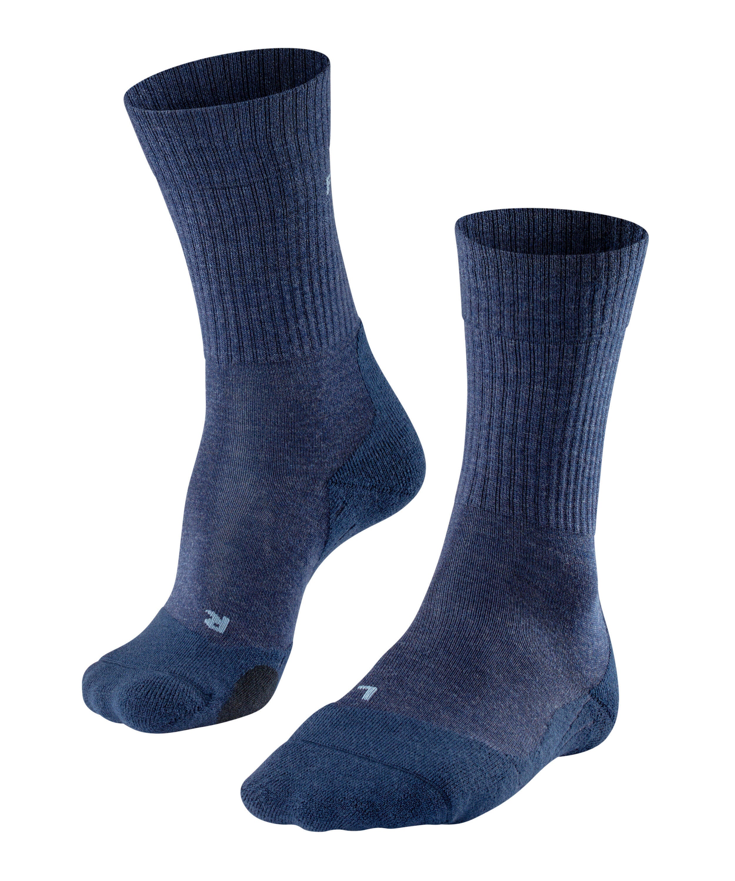 Stricksocken aus Schurwollmix - 6670 jeans - Blau