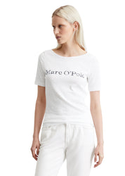 T-Shirt aus Baumwolle - 100-white - Weiß