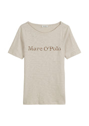 T-Shirt aus Baumwolle - 195-silky stone - Beige