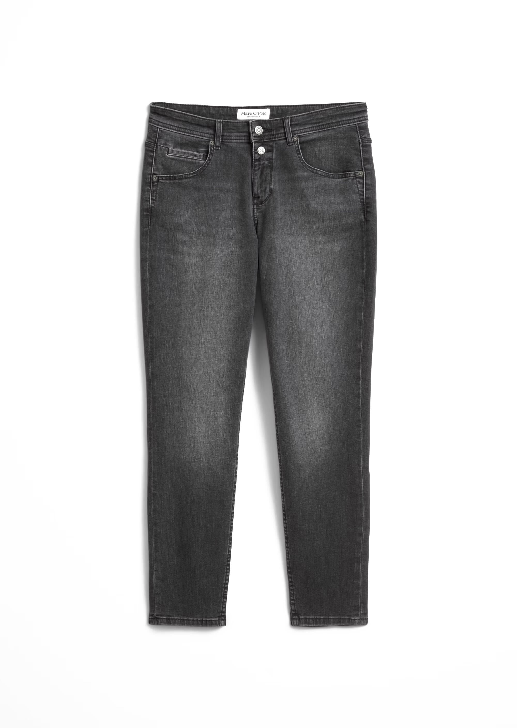 Jeans THEDA Boyfriend Fit - 011-Dark grey stretch wash - Grau