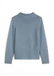 Strickpullover aus Baumwolle - 857-slate blue - Blau