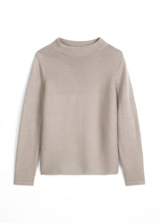 Strickpullover aus Baumwolle - 911-chalky mauve - Grau