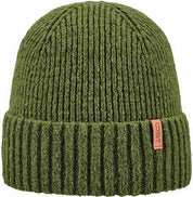 Strickmütze aus Merinowollmix - 300-grün - Grün