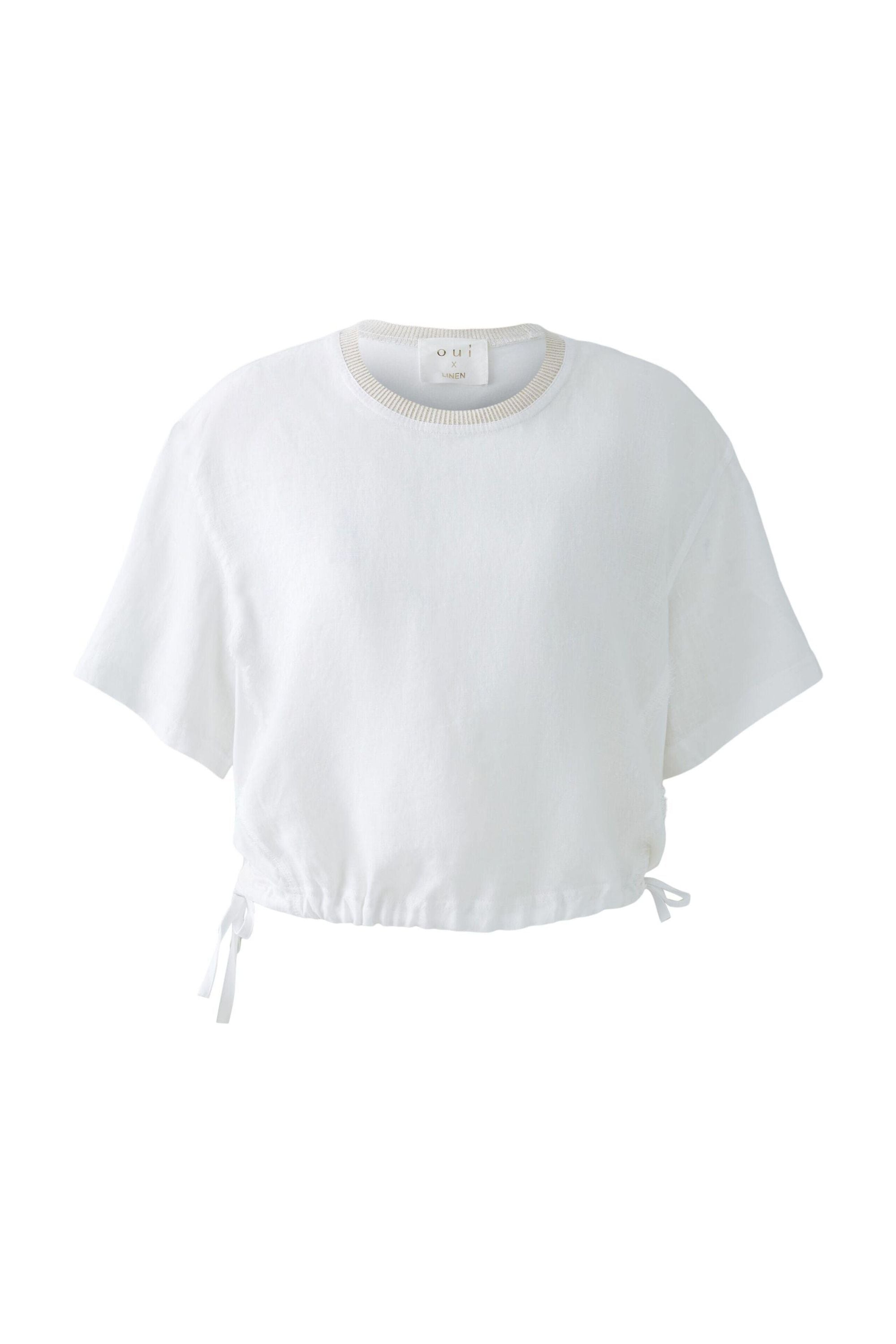 Leinenblusenshirt LINEN  LOVE - 1002-optic white - Weiß