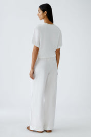 Leinenblusenshirt LINEN  LOVE - 1002-optic white - Weiß