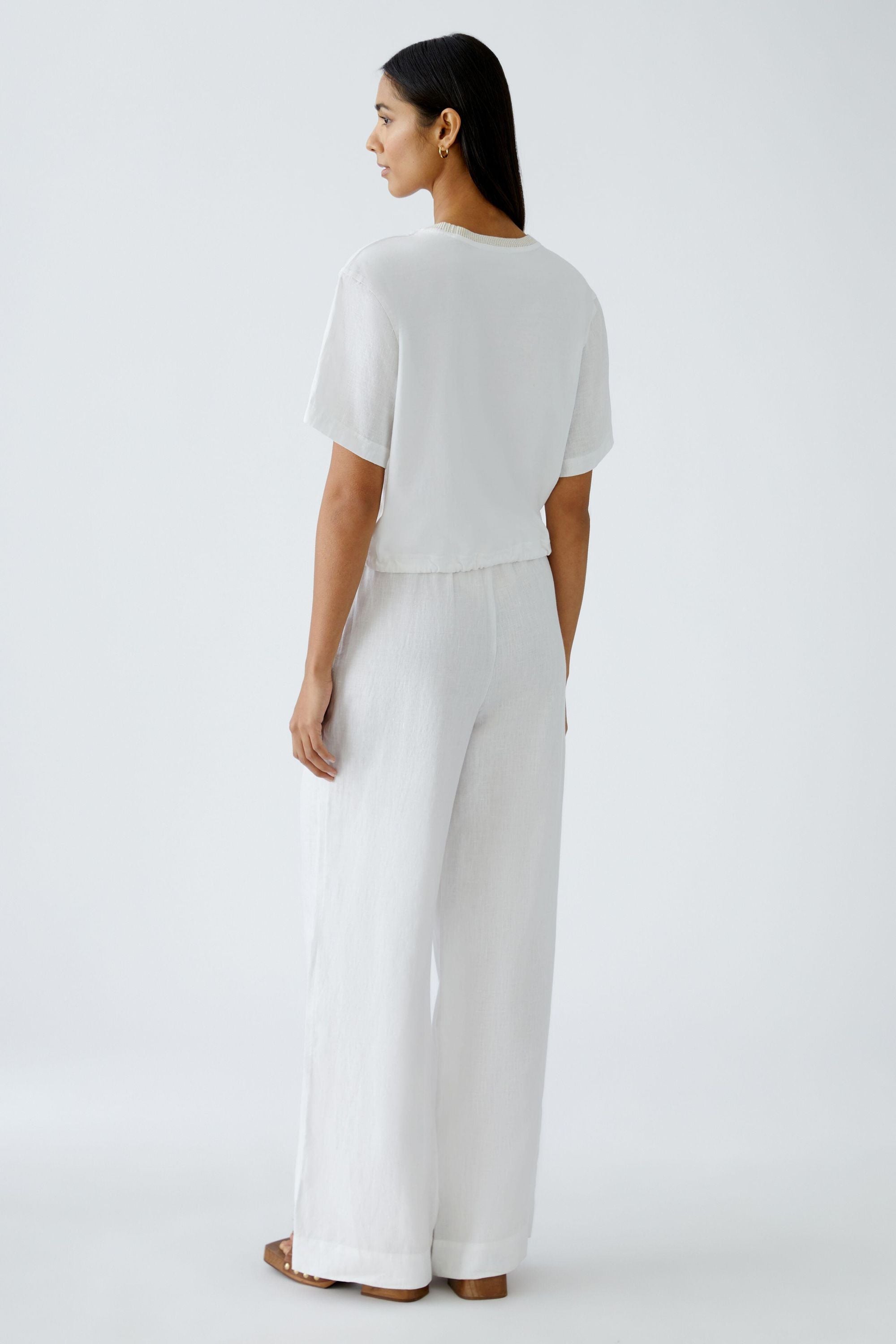 Leinenblusenshirt LINEN  LOVE - 1002-optic white - Weiß