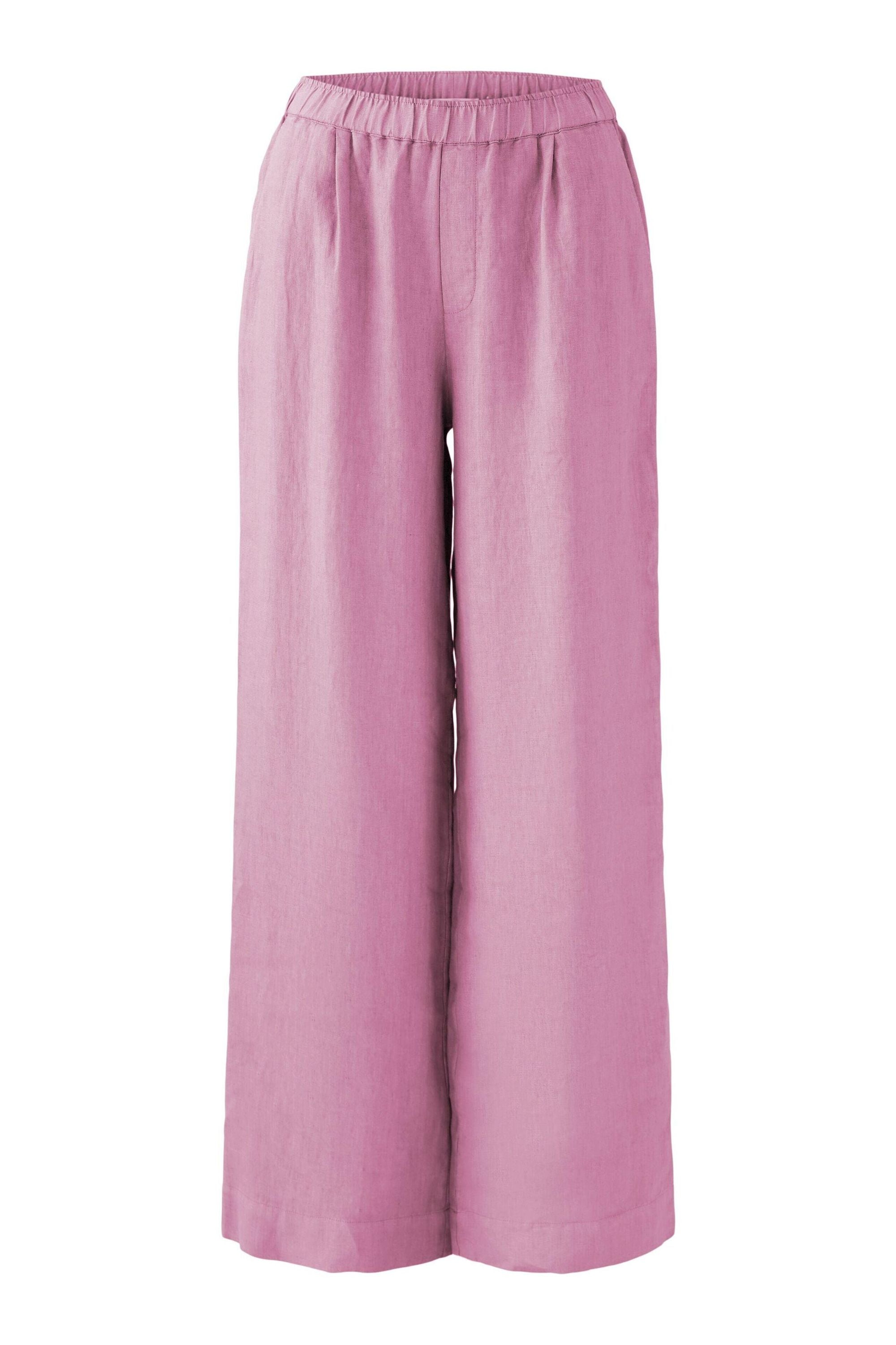 Leinenhose LINEN LOVE Wide Leg - 3322-wild orchid - Pink