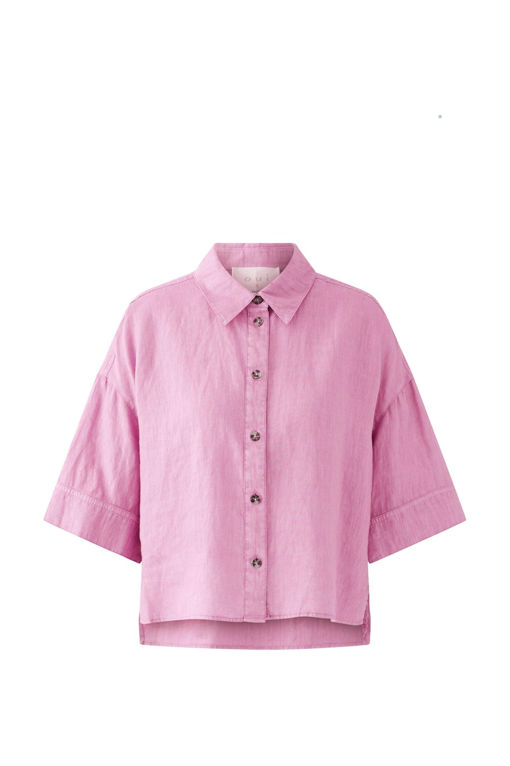 Leinenbluse LINEN LOVE - 3322-wild orchid - Pink