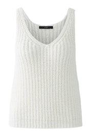 Stricktop Slim Fit - 1006-cloud dancer - Weiß