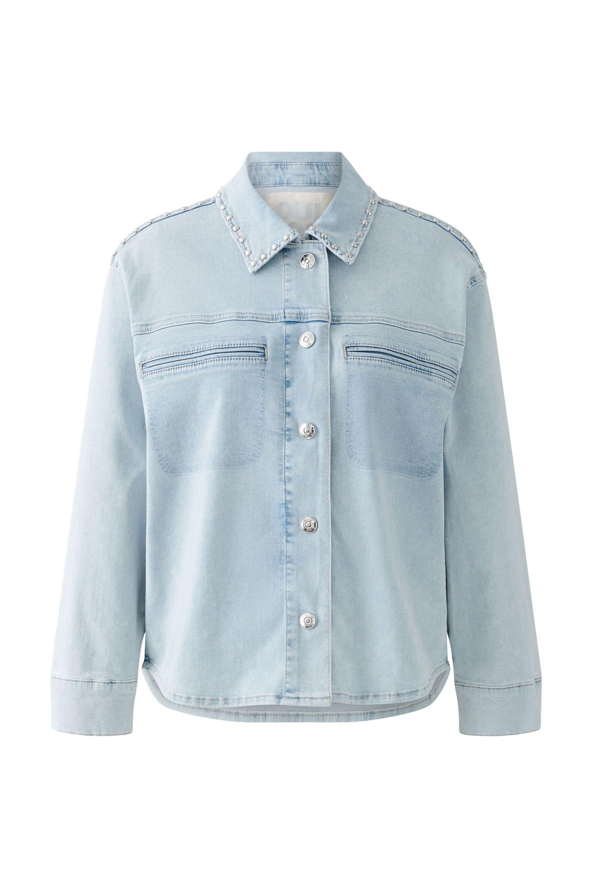 Jeansjacke aus Baumwollmix - 5200-lt blue denim - Blau