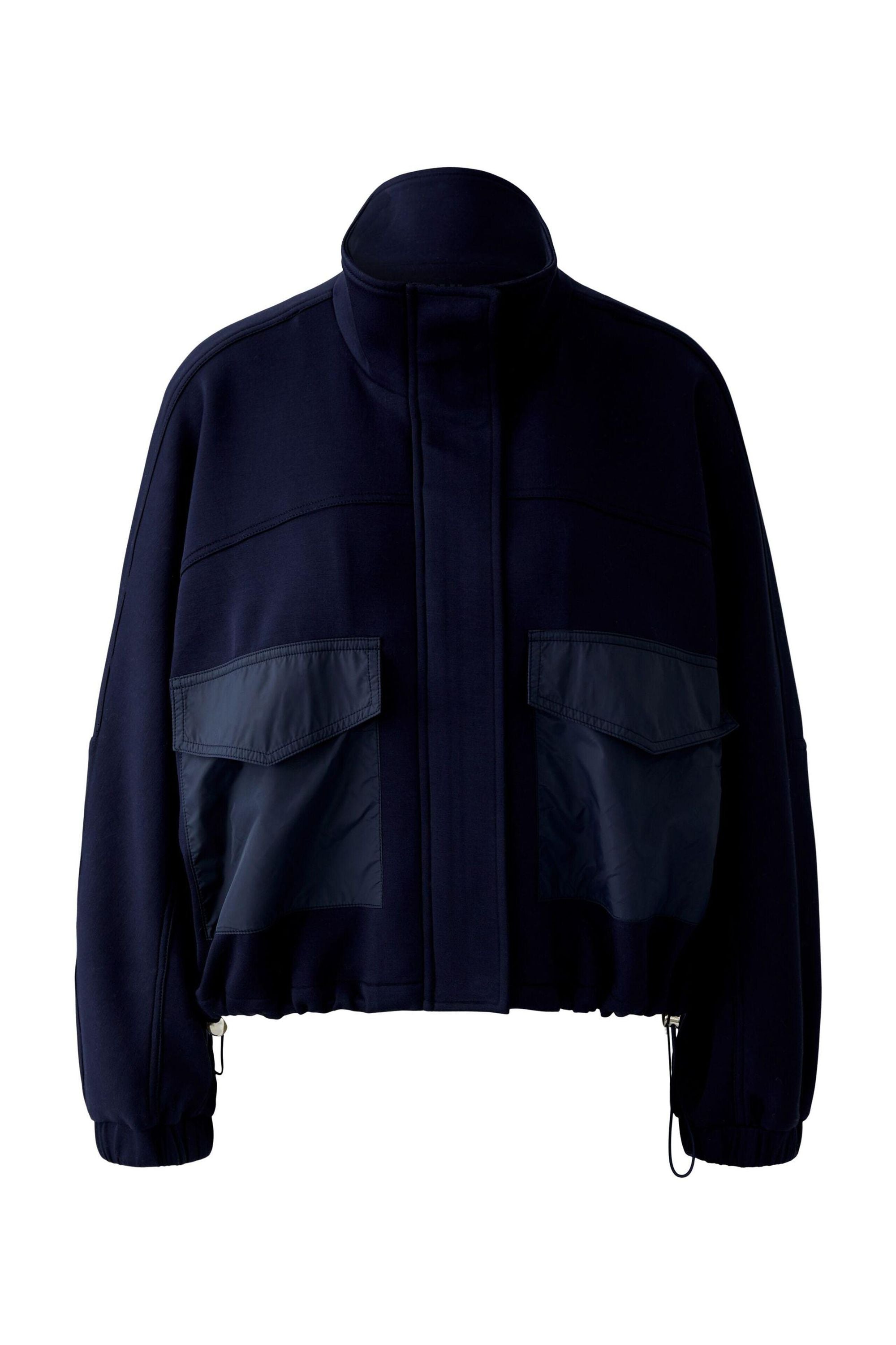 Übergangsjacke aus Viskosemix - 5742-darkblue - Blau