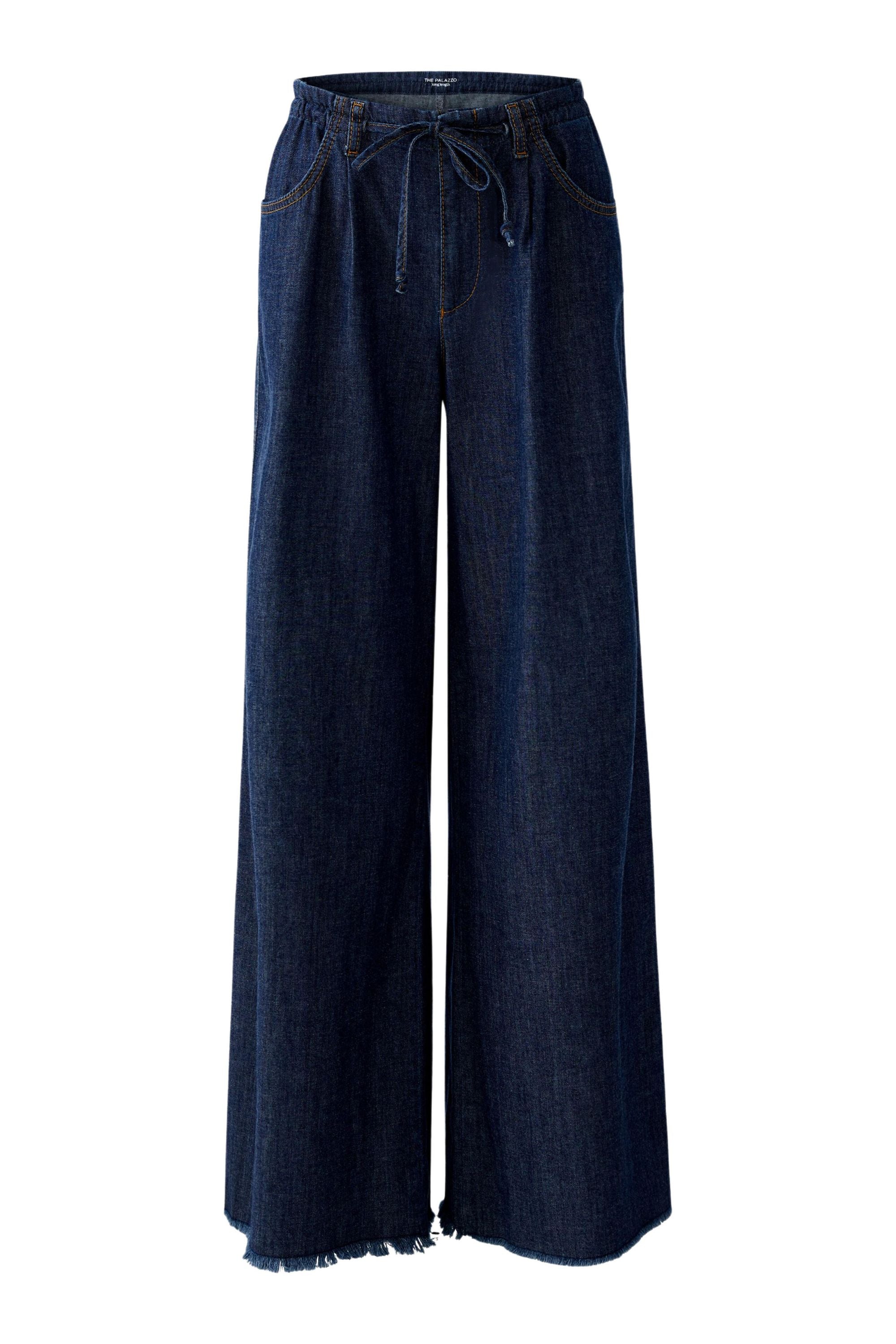 Wide Leg Jeans - 5900-raw denim - Blau