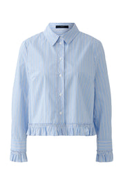 Bluse gestreift Boxy Fit - 0521-lt blue white - Blau