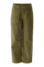 Cordhose Barrel Fit - 6736-burnt olive - Grün
