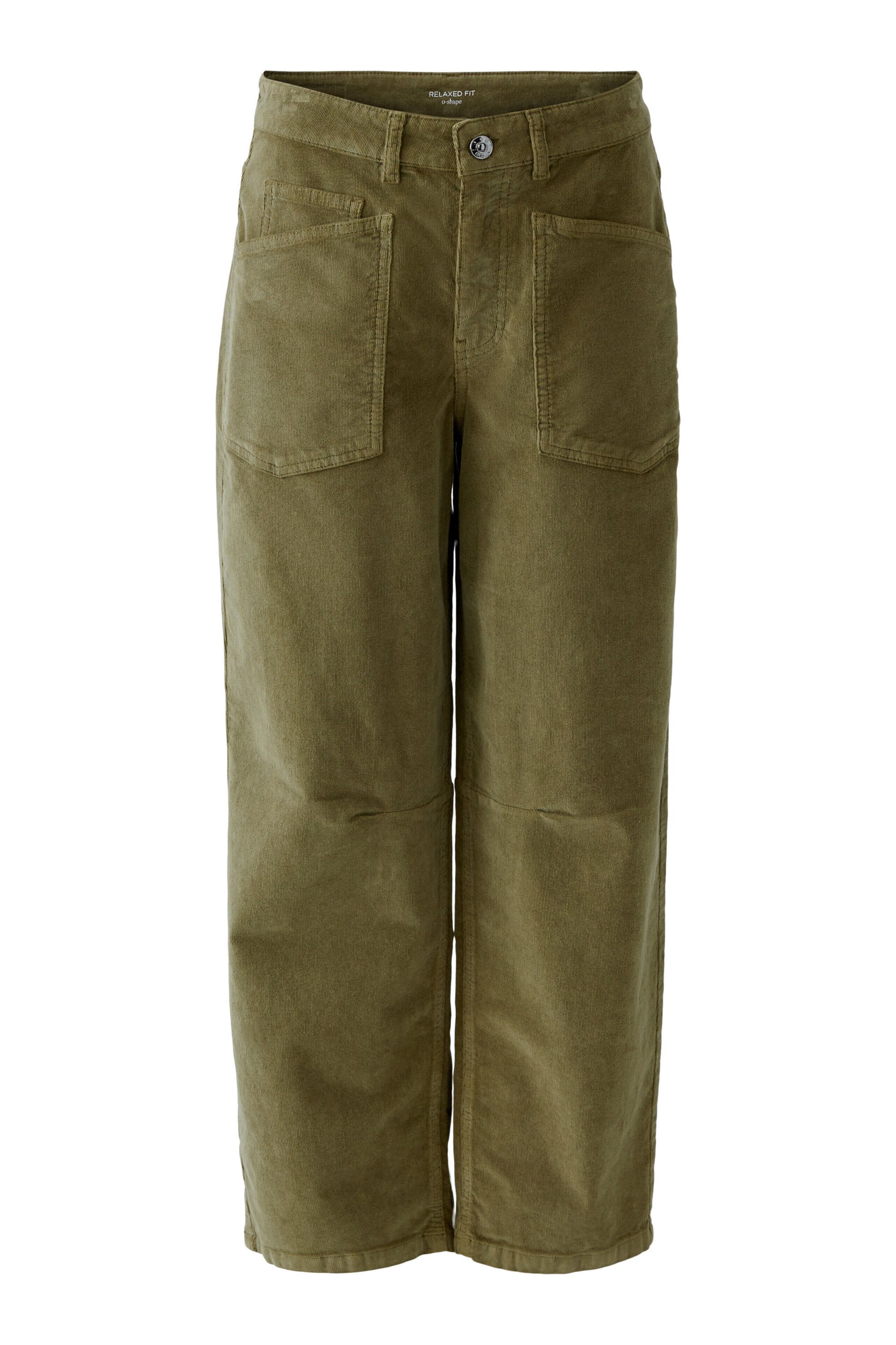 Cordhose Barrel Fit - 6736-burnt olive - Grün