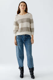 Strickpullover ESMY aus Wollmix - 0708-lt stone taupe - Beige