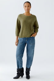 Pullover - 6736-burnt olive - Khaki