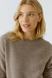 Strickpullover aus Wollmix - 8151-smokey taupe - Beige