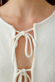 Strickjacke - 1018-gardenia - Creme