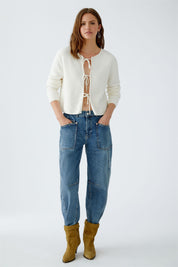 Strickjacke - 1018-gardenia - Creme