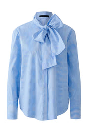 Bluse - 0541-blue white - Blau