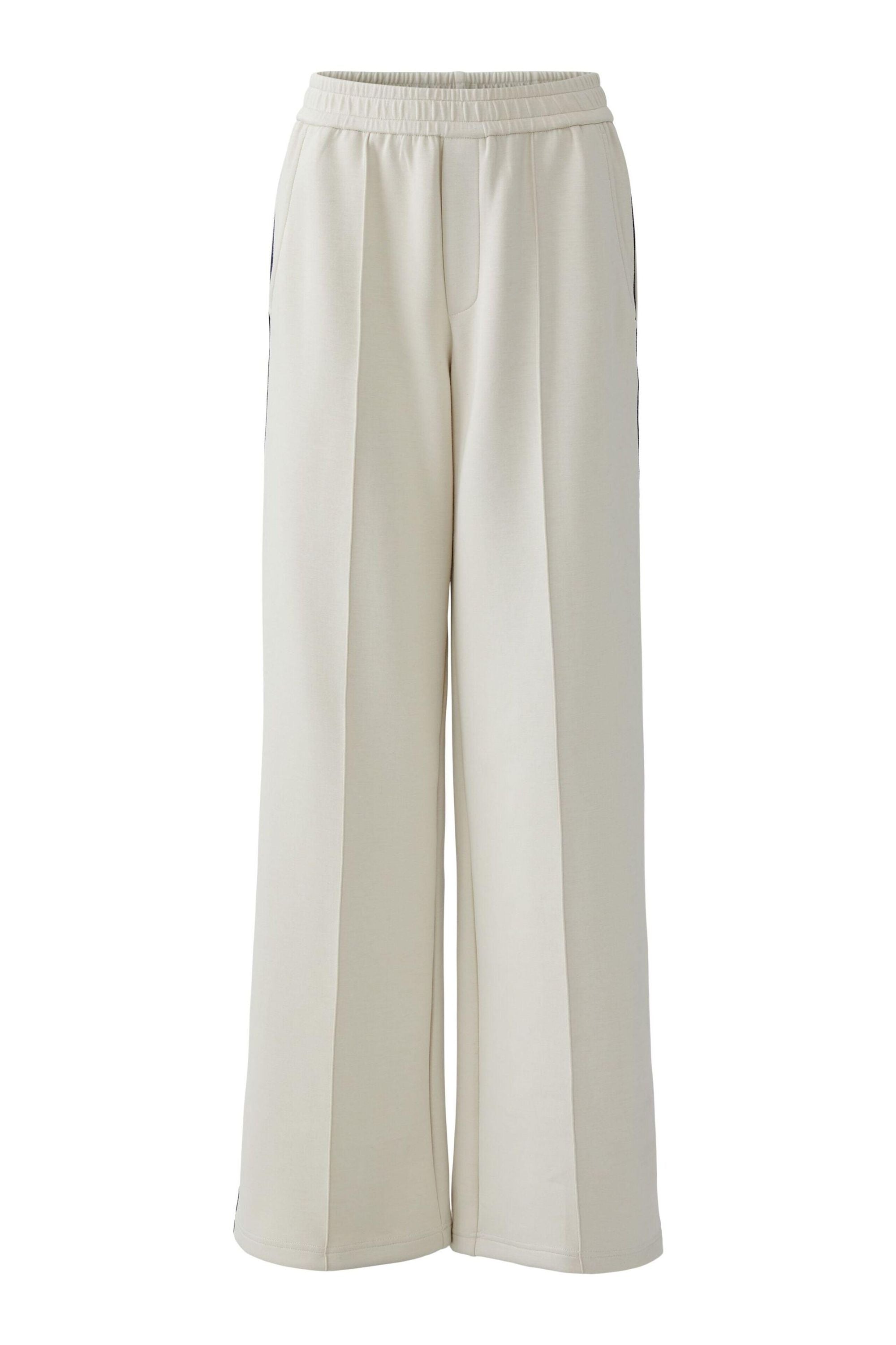 Schlupfhose Wide Leg - 0115-offwhite blue - Blau