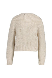 Strickjacke aus Wollmix - 7065-light beige mel - Beige