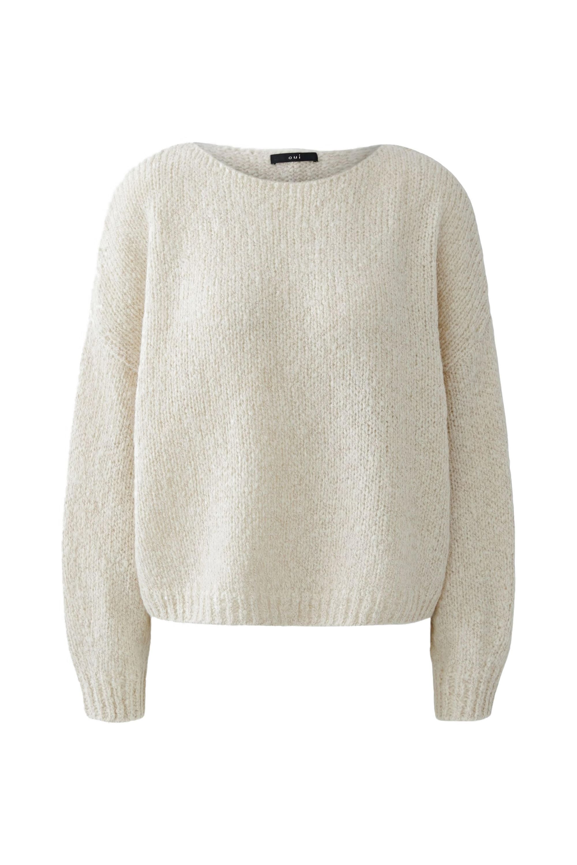 Strickpullover aus Wollmix - 7065-light beige mel - Beige