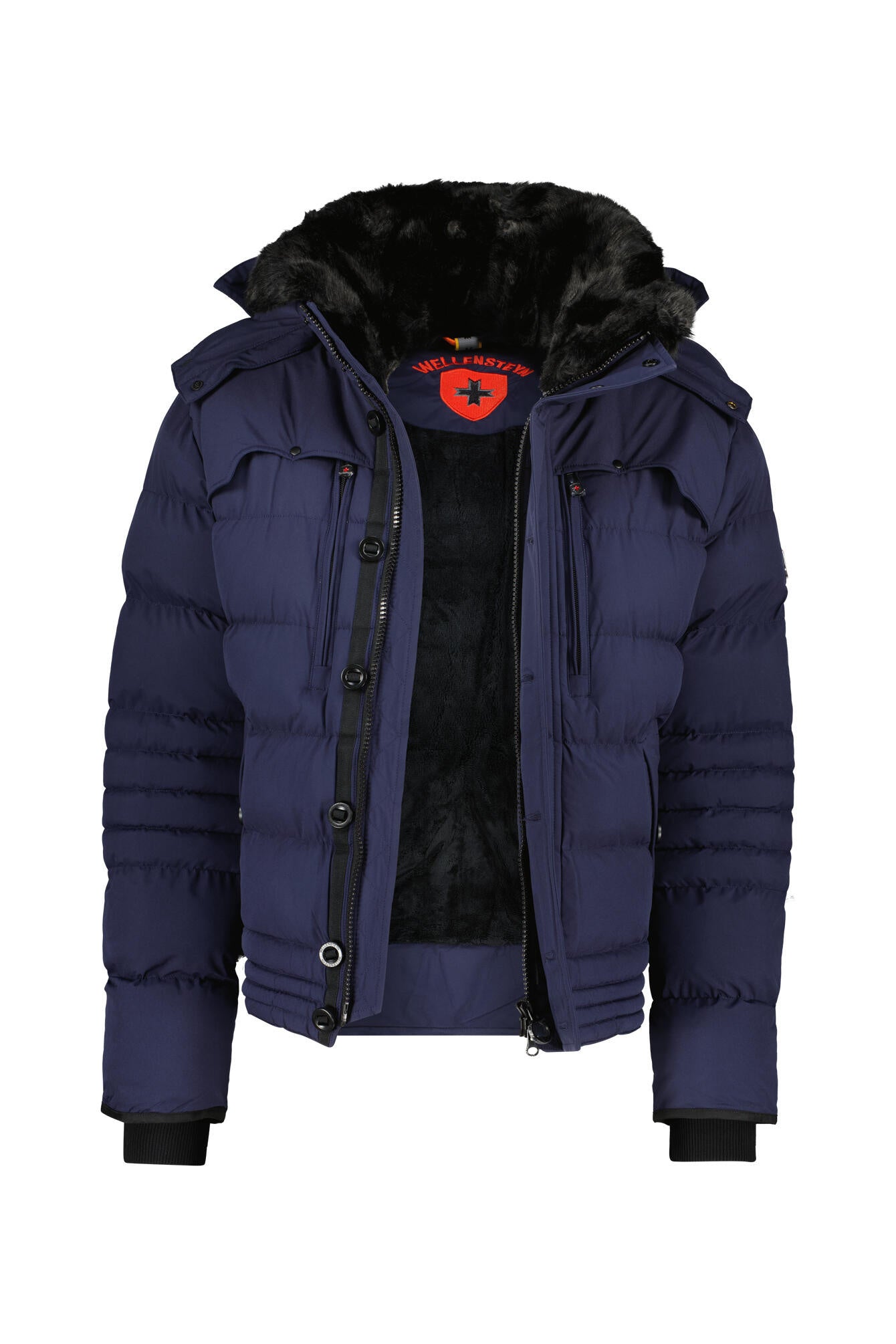 Winterjacke STARSTREAM mit abnehmbarer Kapuze - Royalblau - Blau