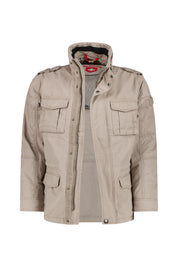 Feldjacke aus Baumwolle - Stonesand - Beige