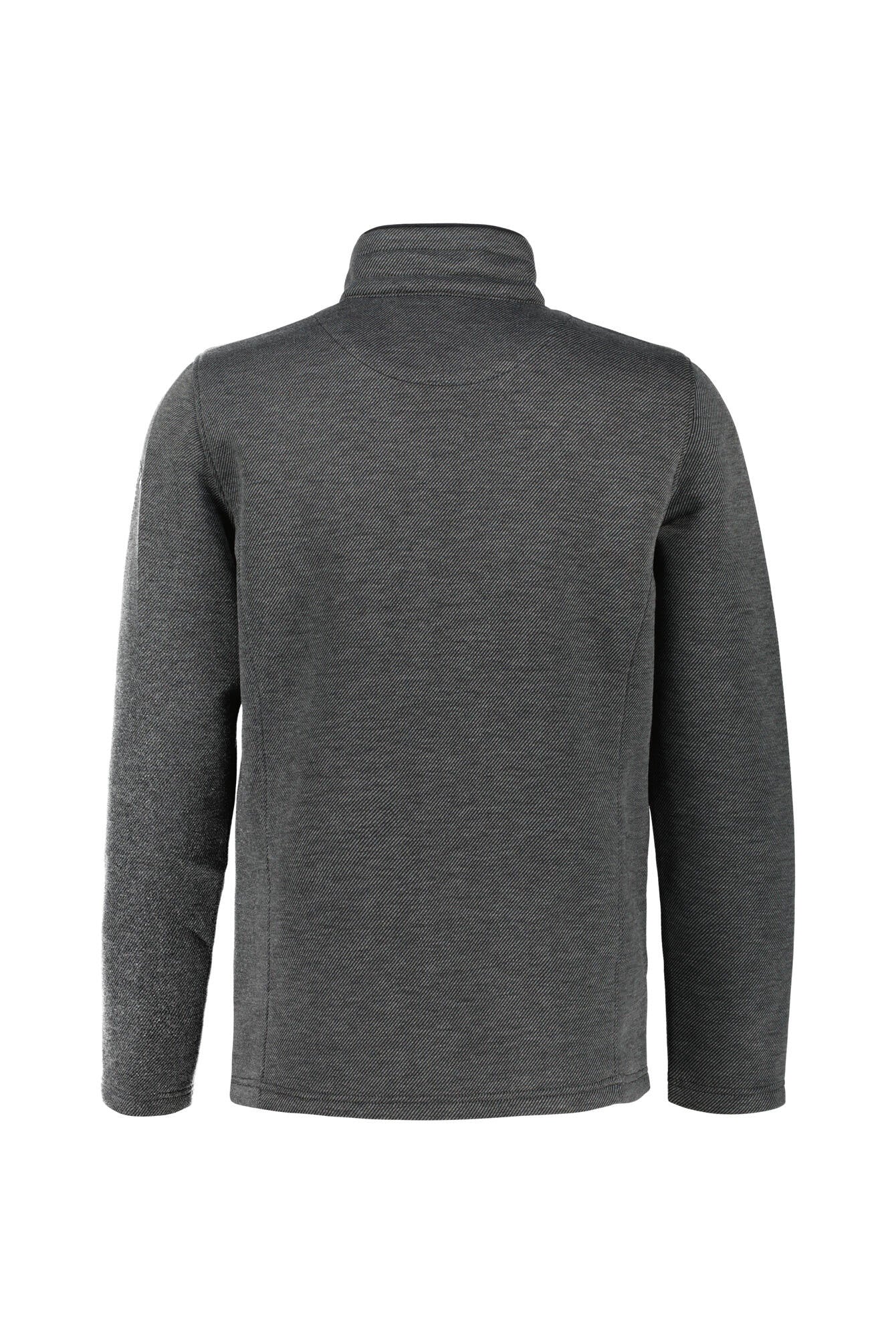 Fleecejacke TAMPA mit Stehkragen - Darkgreymelange/Black - Grau
