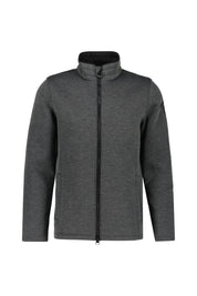 Fleecejacke TAMPA mit Stehkragen - Darkgreymelange/Black - Grau