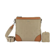 Schultertasche Decoro Tessuto Jasmina - 753-greige - Beige | Braun