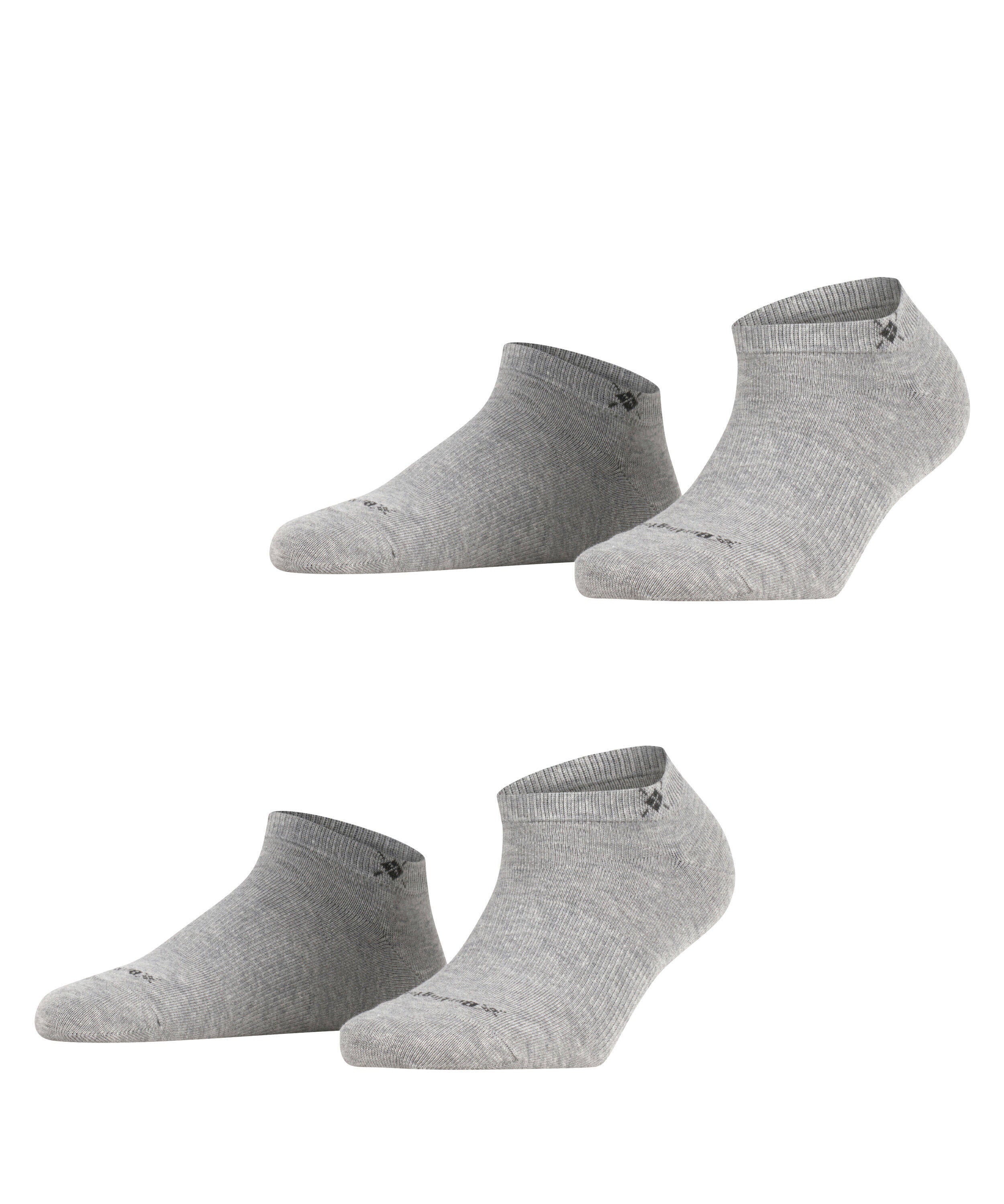 2er-Pack Sneaker Socken - 3400 light grey - Grau